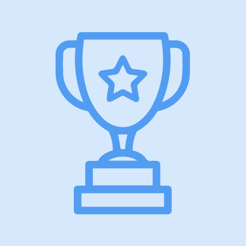 Trophy icon demonstrating popularity 