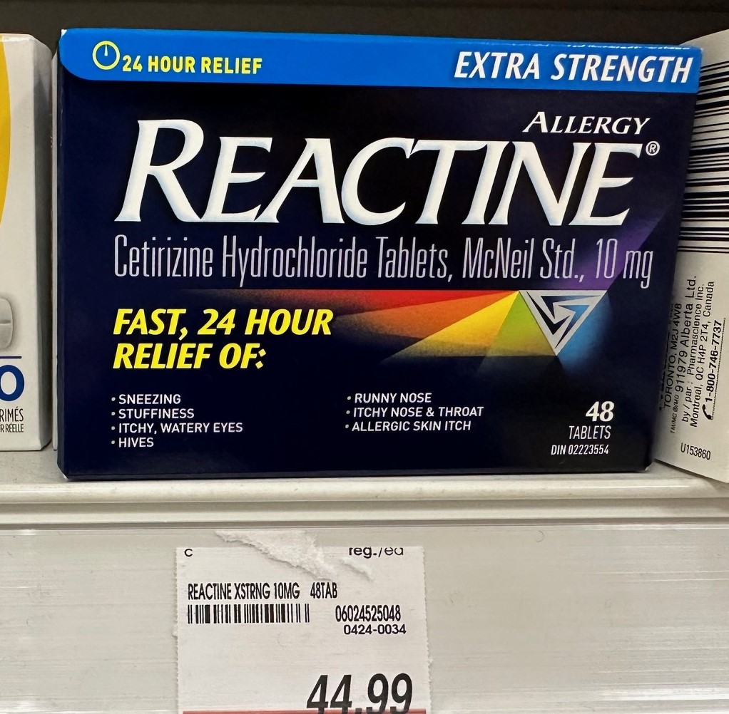 Reactine Reactine